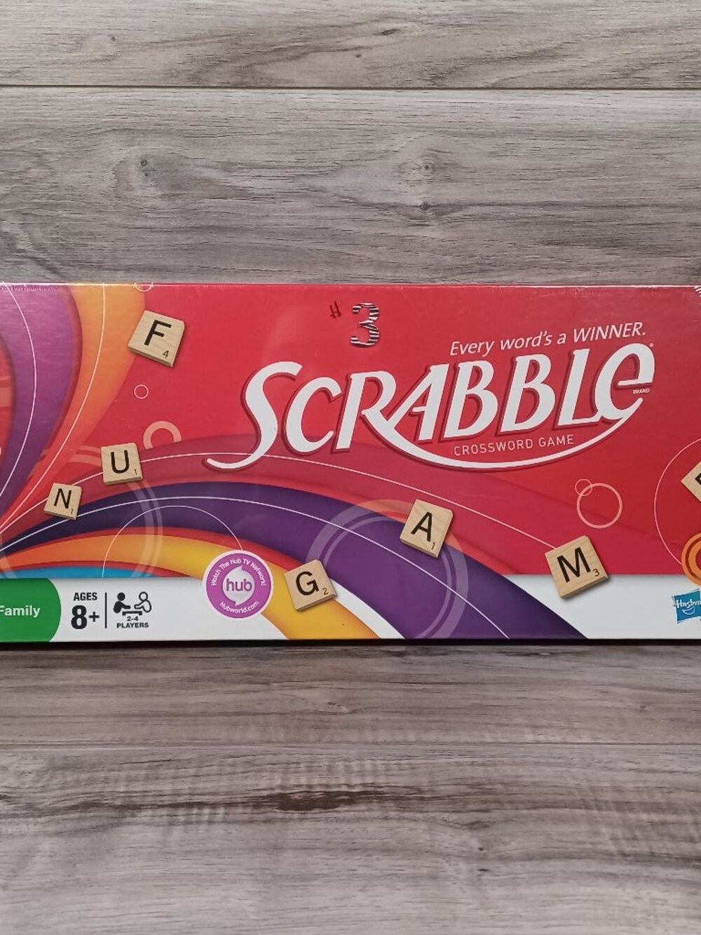 New Sealed 2008 Hasbro Scrabble Crossword Game Family Board Game